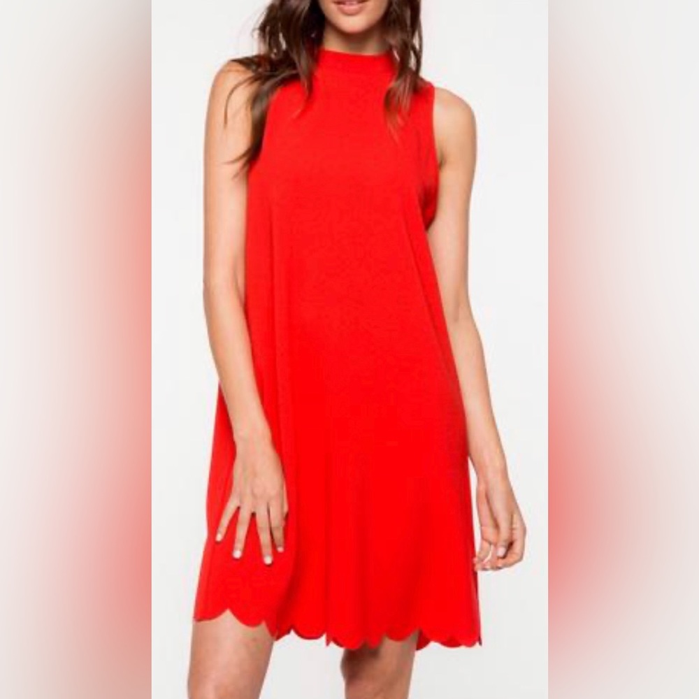 Everly Sleeveless red dress mini medium